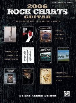 Paperback Rock Charts Guitar 2006 (The Biggest Hits, the Greatest Artists): Authentic Guitar TAB Book