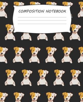 Paperback Composition Notebook: Dog Lover Jack Russell Pattern Composition Notebook 100 College Ruled Pages Journal Diary Book