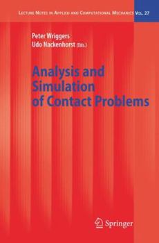 Paperback Analysis and Simulation of Contact Problems Book