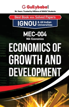 Paperback MEC-04 Economics of Growth and Development Book