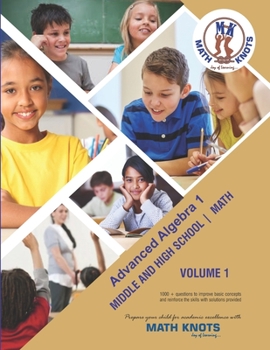 Paperback Advanced Algebra 1: Volume 1 Middle and High School Math Book