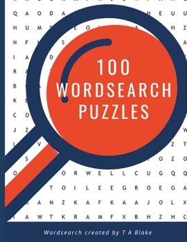 Paperback 100 Wordsearch Puzzles: Fun Theme Wordsearches [Large Print] Book