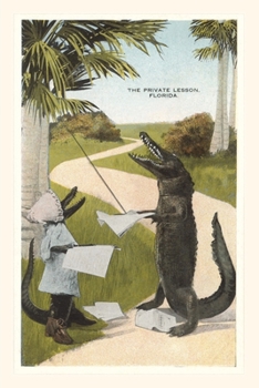 Paperback Vintage Journal Private Lesson with Gators Book