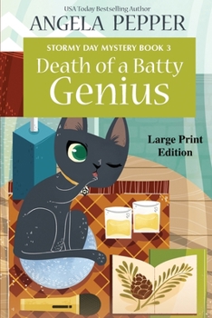 Paperback Death of a Batty Genius - Large Print [Large Print] Book