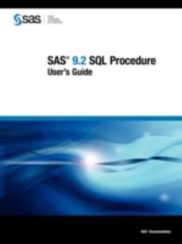 Paperback SAS 9.2 SQL Procedure User's Guide Book