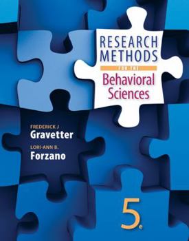 Hardcover Research Methods for the Behavioral Sciences Book