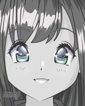Paperback Manga Anime Sketch Book [8x10][140pages]: Artist Sketchbook for Sketching, Drawing and Creative Doodling with manga anime cover, girl with silver eyes Book