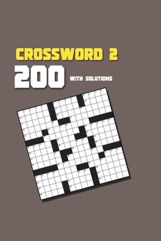 Paperback USA Best Crosswords for Adults with solutions: 200 Puzzles Easy, Medium to Hard Volume 2 Book