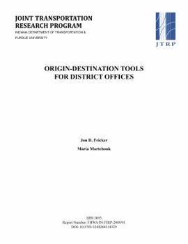 Paperback Origin-Destination Tools for District Offices Book