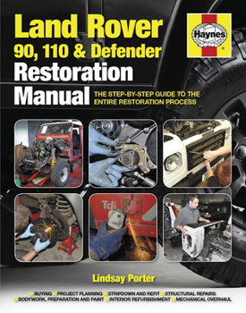 Hardcover Land Rover 90, 110 and Defender Restoration Manual: The Step-By-Step Guide to the Entire Restoration Process Book