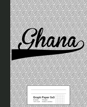 Paperback Graph Paper 5x5: GHANA Notebook Book