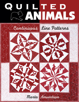 Paperback Quilted Animals: Continuous Line Patterns Book