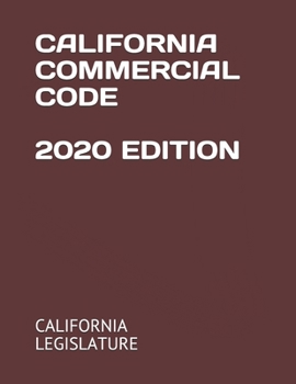 Paperback California Commercial Code 2020 Edition Book