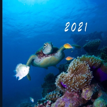2021: Monthly Photo Calendar | January 2021 - December 2021 | Monthly Calendar with U.S./UK/ Canadian/Christian/Jewish/Muslim Holidays | Turtle Photo Calendar