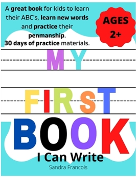 Paperback My First Book: I Can Write Book