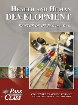 Hardcover Health and Human Development DANTES/DSST Practice Tests Book
