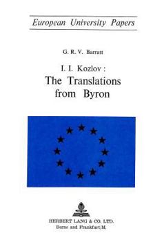 Paperback I.I. Kozlov: The Translations from Byron Book