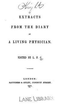 Paperback Extracts from the diary of a living physician Book