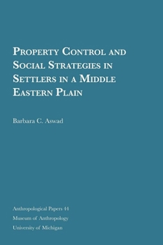 Paperback Property Control and Social Strategies in Settlers in a Middle Eastern Plain: Volume 44 Book