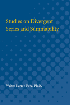Paperback Studies on Divergent Series and Summability Book