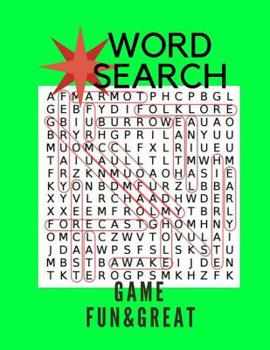 Paperback Word Search Game Fun & Great: Large Print Word Search 150 Puzzles Book