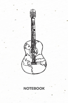 NOTEBOOK: Ruled Instruments Journal - Lined Guitarist Organizer Rock Music Planner - Girlfriend Gift Idea Boyfriend - Guitar Music Diary 6x9 Inch ... 120 Pages - Instrumentalist Birthday Present