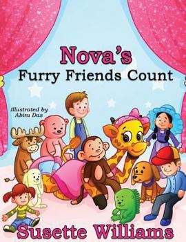 Paperback Nova's Furry Friends Count Book