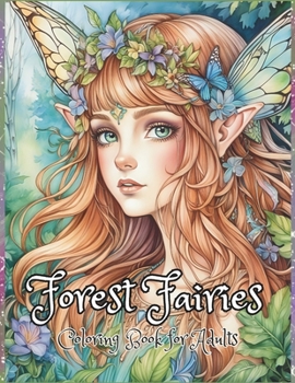 Paperback Coloring Book for Adults - Forest Fairies Book