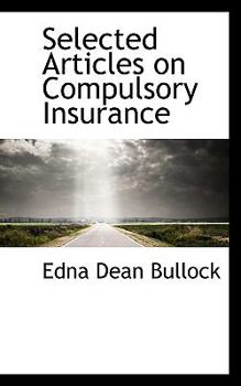 Paperback Selected Articles on Compulsory Insurance Book