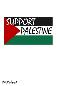 Paperback Support Palestine: Blank lined Notebook Book