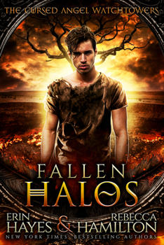 Paperback Fallen Halos: A Dystopian Paranormal Romance Novel Book