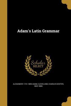 Paperback Adam's Latin Grammar Book