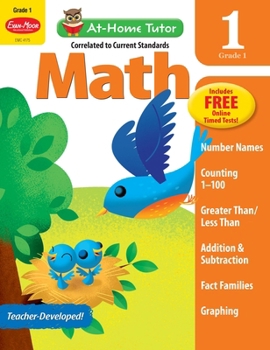 Paperback Math Skills, Grade 1 Workbook: At-Home Tutor, Addition, Subtraction, Money Book