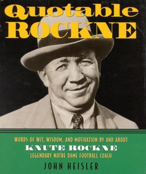 Hardcover Quotable Rockne Book