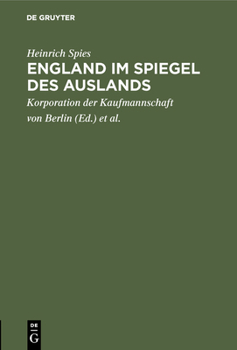 Hardcover England im Spiegel des Auslands [German] Book