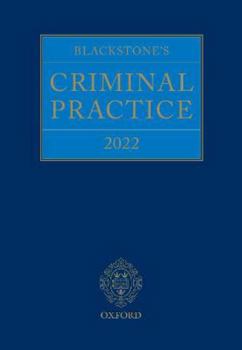 Product Bundle Blackstone's Criminal Practice 2022 Book