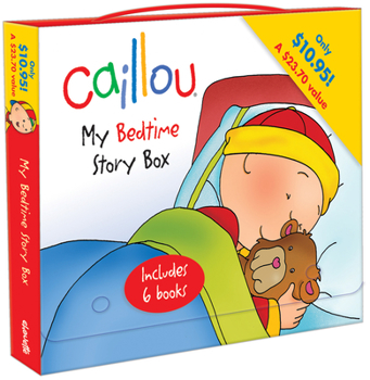 Paperback Caillou: My Bedtime Story Box: Boxed Set of 6 Book
