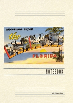 Paperback Vintage Lined Notebook Greetings from Palm Beaches, Florida Book