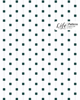 Paperback Cube Pattern Square Grid, Quad Ruled, Composition Notebook, 100 Sheets, Large Size 8 x 10 Inch Olive Green Dots Cover Book