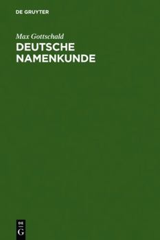 Hardcover Deutsche Namenkunde (German Edition) [German] Book