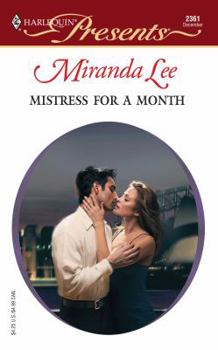 Mass Market Paperback Mistress for a Month Three Rich Men Book