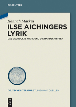 Hardcover Ilse Aichingers Lyrik [German] Book