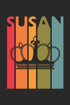 Susan: Vintage Custom Personalized Lined Name Notebook, Diary, Journal - Retro Birthday, Christmas Gifts for Daughter, Niece, Sister, Mom, Mother: ... Diary, 110 page, Lined, 6x9 (15.2 x 22.9 cm)