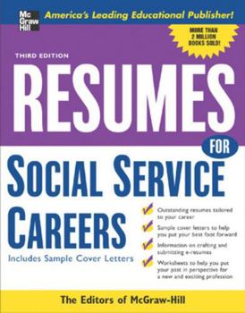 Paperback Resumes for Social Service Careers Book