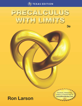 Hardcover Precalculus with Limits, Texas Edition Book