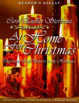 Hardcover At Home for Christmas: Decorative Craft Projects for the Holidays Book