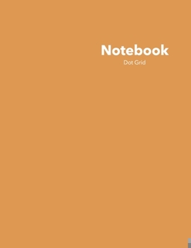 Paperback Dor Grid Notebook: Stylish Saffron Strands Notebook, 120 Dotted Pages 8.5 x 11 inches Large Journal - Softcover Color Trends Collection Book