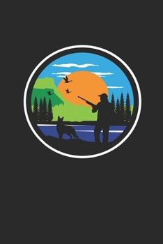 Hunting Dog Badge: Hunting Dogs Notebook, Blank Lined (6" x 9" - 120 pages) ~ Animal Themed Notebook for Daily Journal, Diary, and Gift