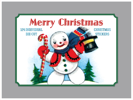Paperback Merry Christmas - Vintage Christmas Stickers. Book