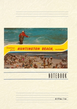 Paperback Vintage Lined Notebook Greetings from Huntington Beach Book